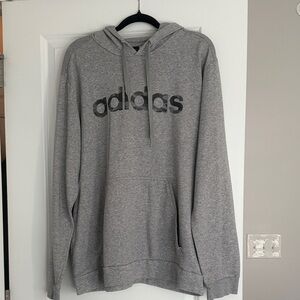 Adidas Heather Gray Men's Hoodie